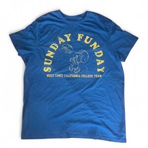 Peanuts Men's Blue T-shirt SZ XL